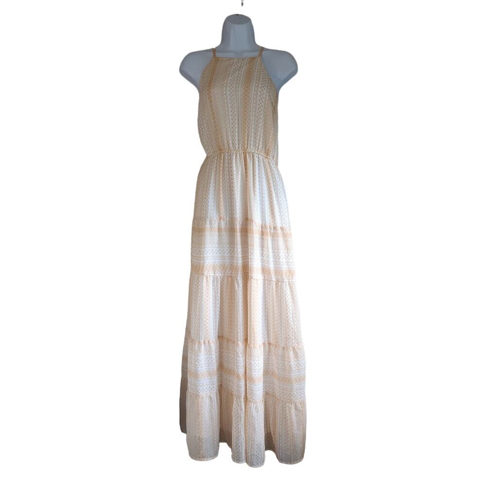Boho Spring Break, Summer Maxi Dress Women's medium EUC